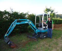 Kerry Griffin with Digger